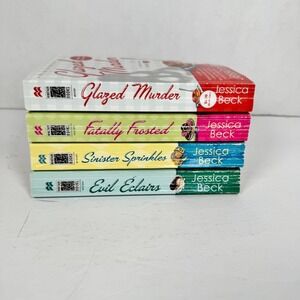Jessica Beck Donut Shop Mystery Series Lot 4 Books Glazed Murder Fatally Frosted